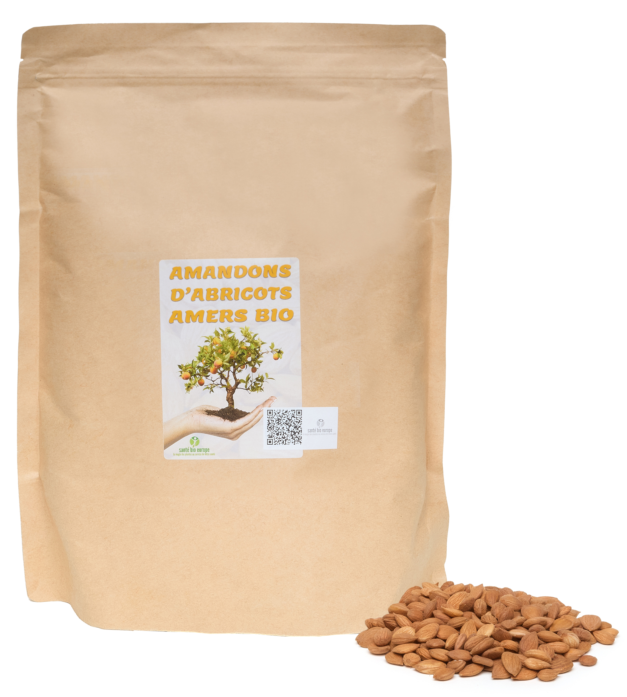Amandons Abricots Amers Bio - Santé Bio Europe - 1