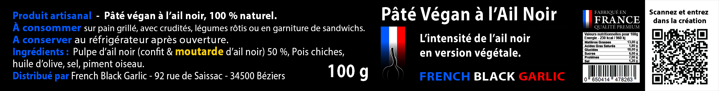 pate vegan a lAil Noir etiquette 2025