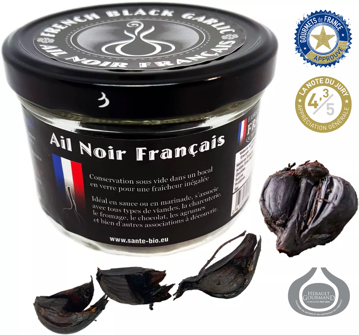french black garlic ail noir francais ail de piolenc medaille