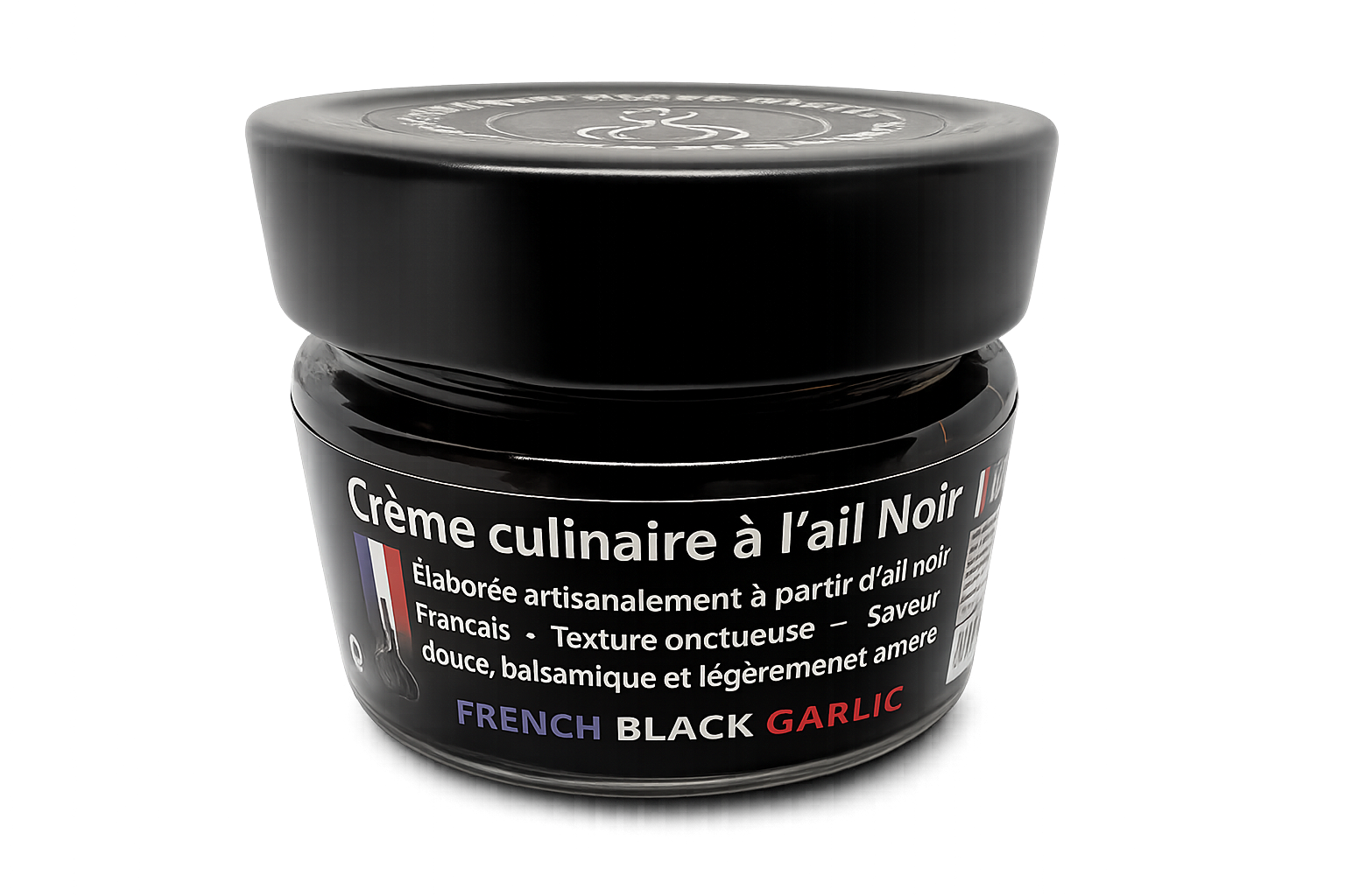 creme culinaire à lail noir - french black garlic