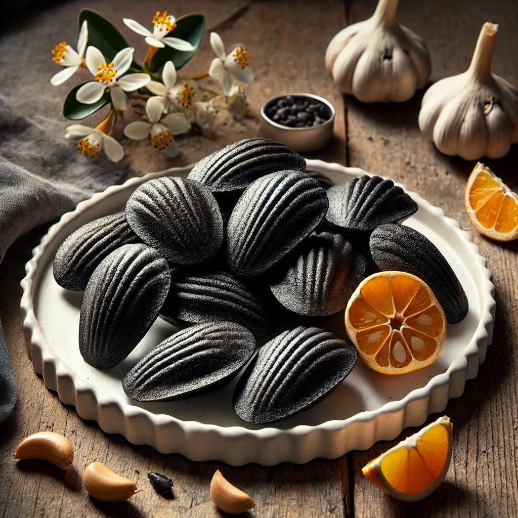 madeleines a l ail noir et fleur d oranger decouvrez les bienfaits de l ail noir francais de french black garlic sur sante bio europe