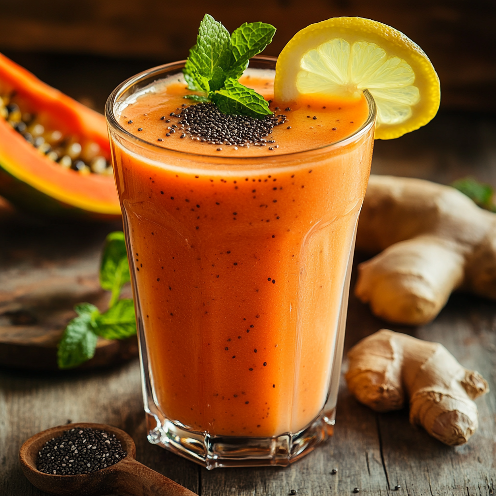 rpd1 1 smoothie a la papaye gingembre et ail noir recette non fodmap special ipe