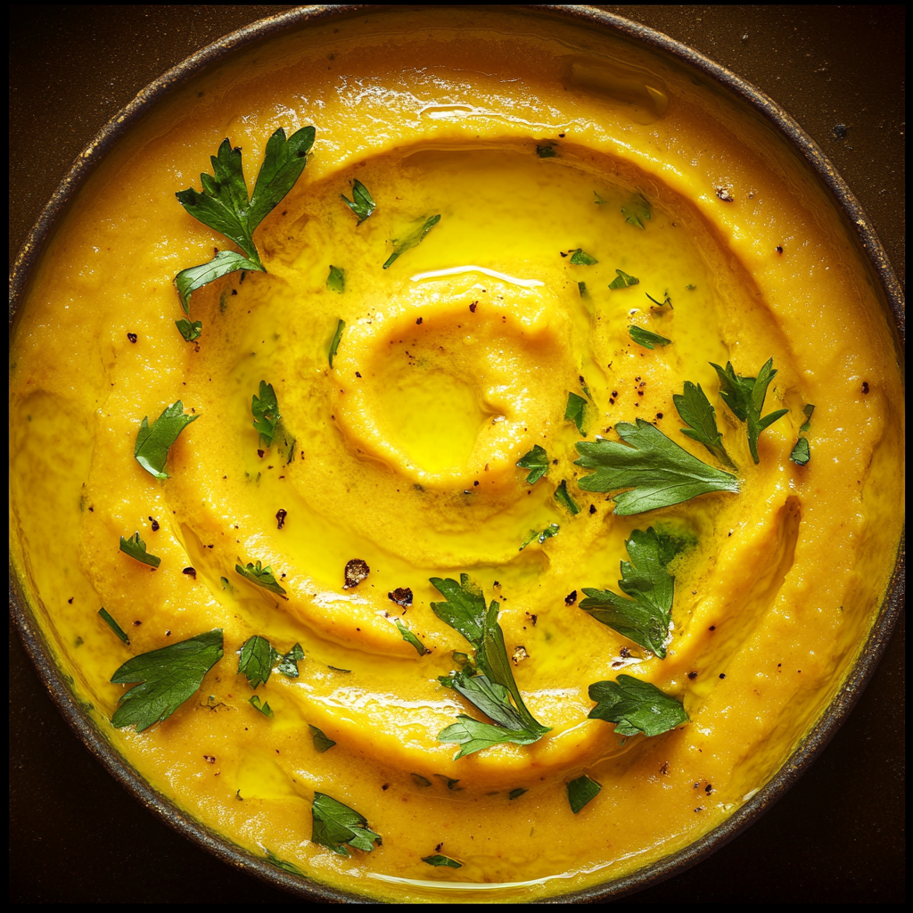 Photo de la recette : Soupe de courgettes et carottes au curcuma