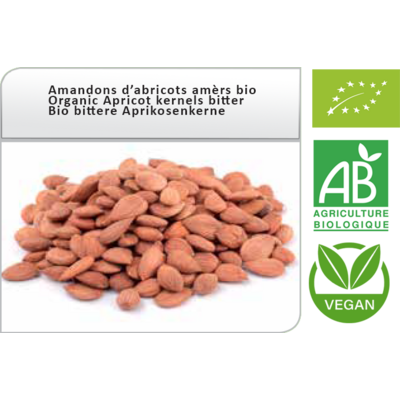 Amandons de noyaux d'abricots amers bio