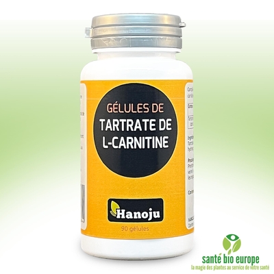 L-Carnitine + L-Tartrate - 500 mg - 90 gélules