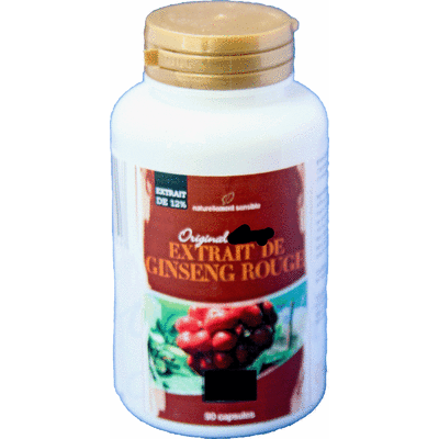 Ginseng Rouge - 450 mg - 90 gélules