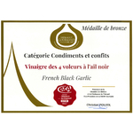 Médaille de bronze - Vinaigre des 4 Voleurs à lAil Noir