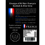 Ail Noir Francais etiquette vinaigre edition limite baobab aloe vera copie