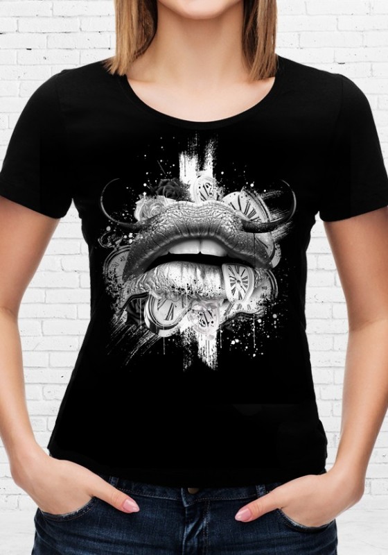 t-shirt-femme-bouche-dali