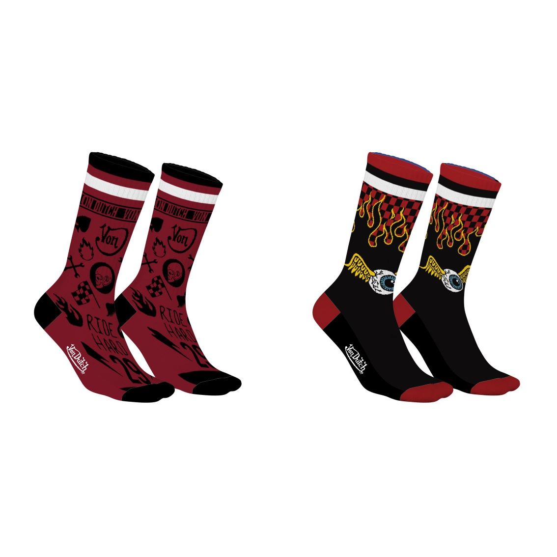 Chaussettes Von Dutch Rouge