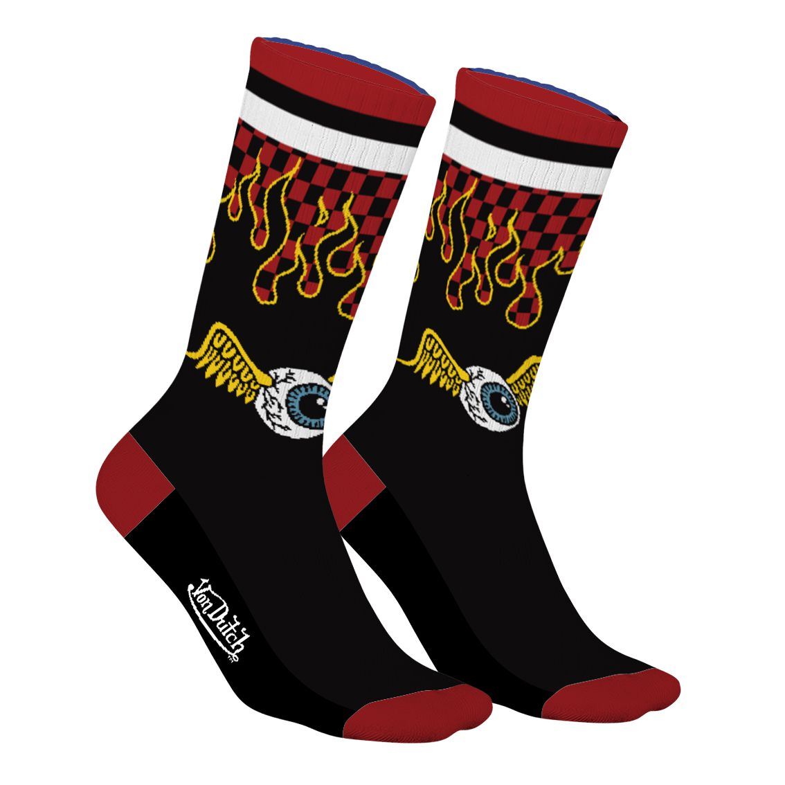 Chaussettes Von Dutch Rouge 2
