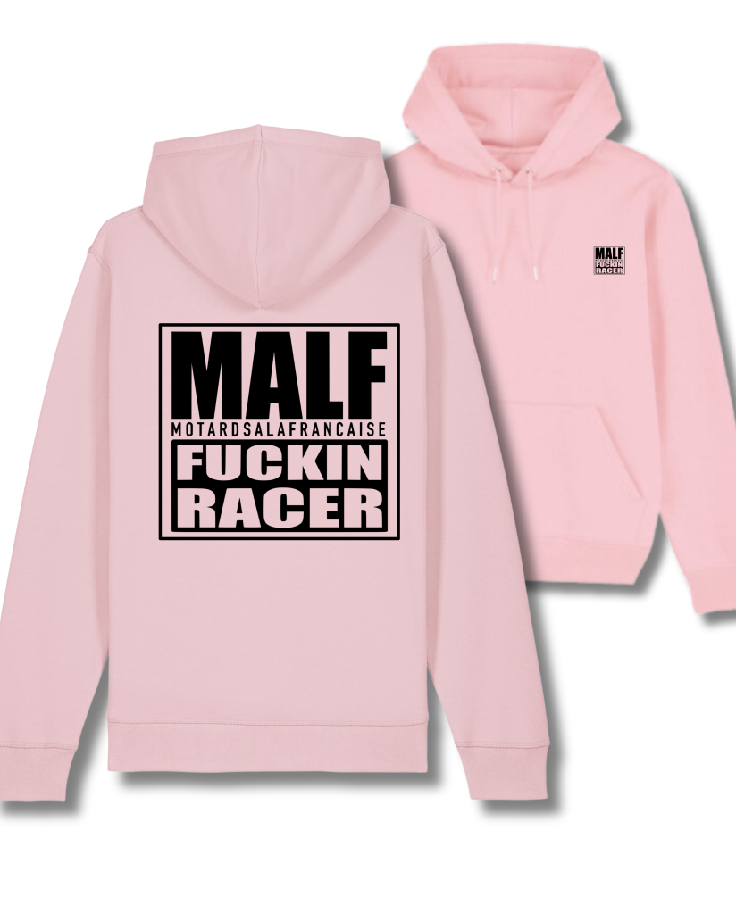 Sweat à capuche rose MALF