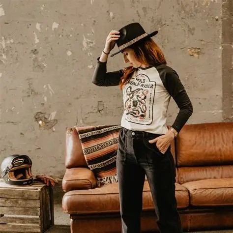 Baseball tee Wild Woman Rider Wildust