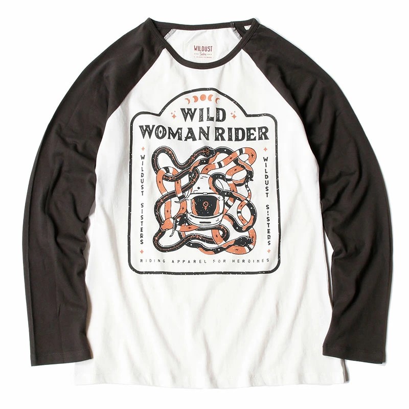 Baseball Tee Wild Woman Rider Wildust 3