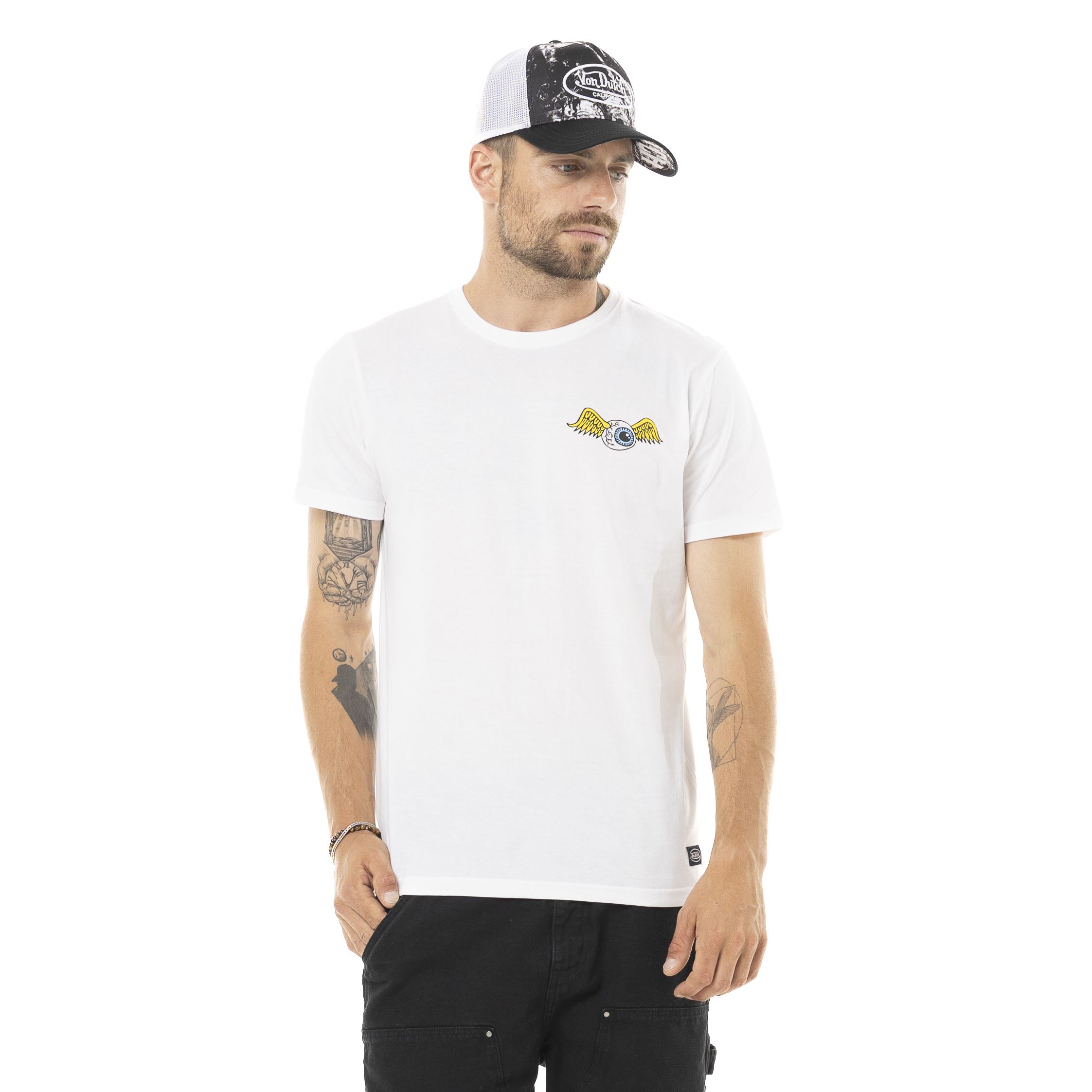T-shirt Blanc Eye Von Dutch