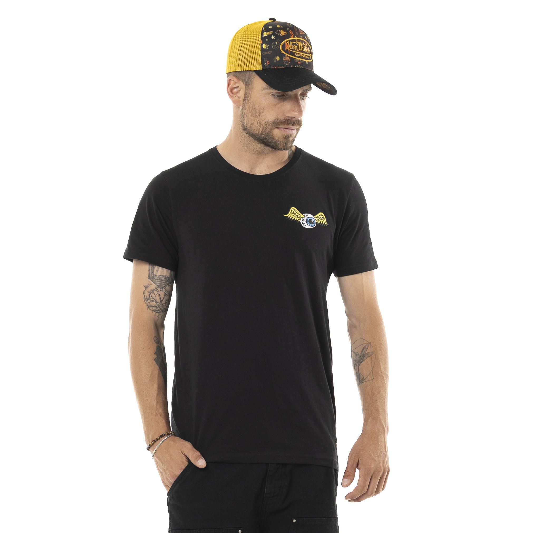 T-shirt Noir Eye Von Dutch