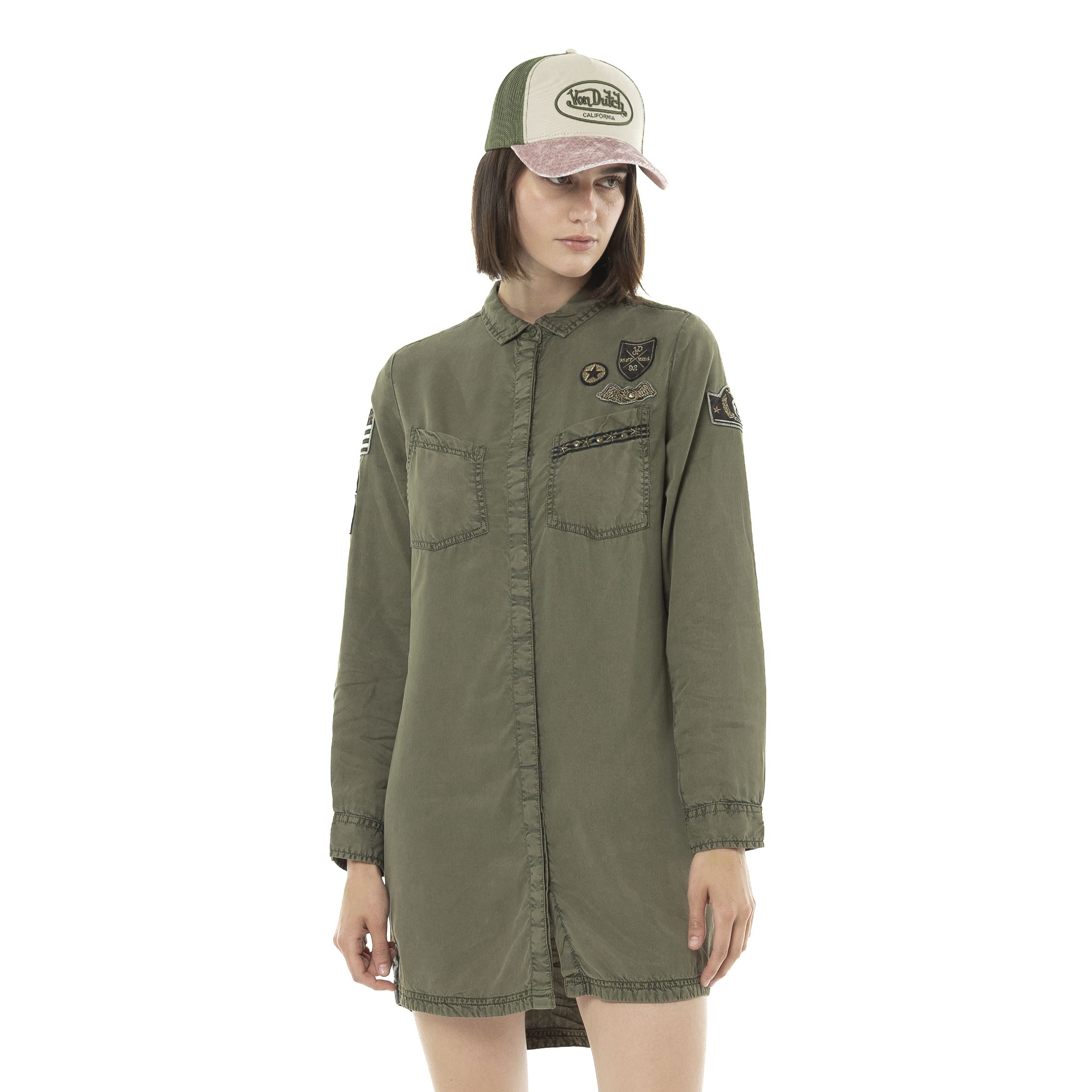 Robe chemise von dutch kaki