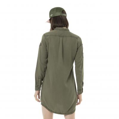 Robe chemise von dutch kaki dos