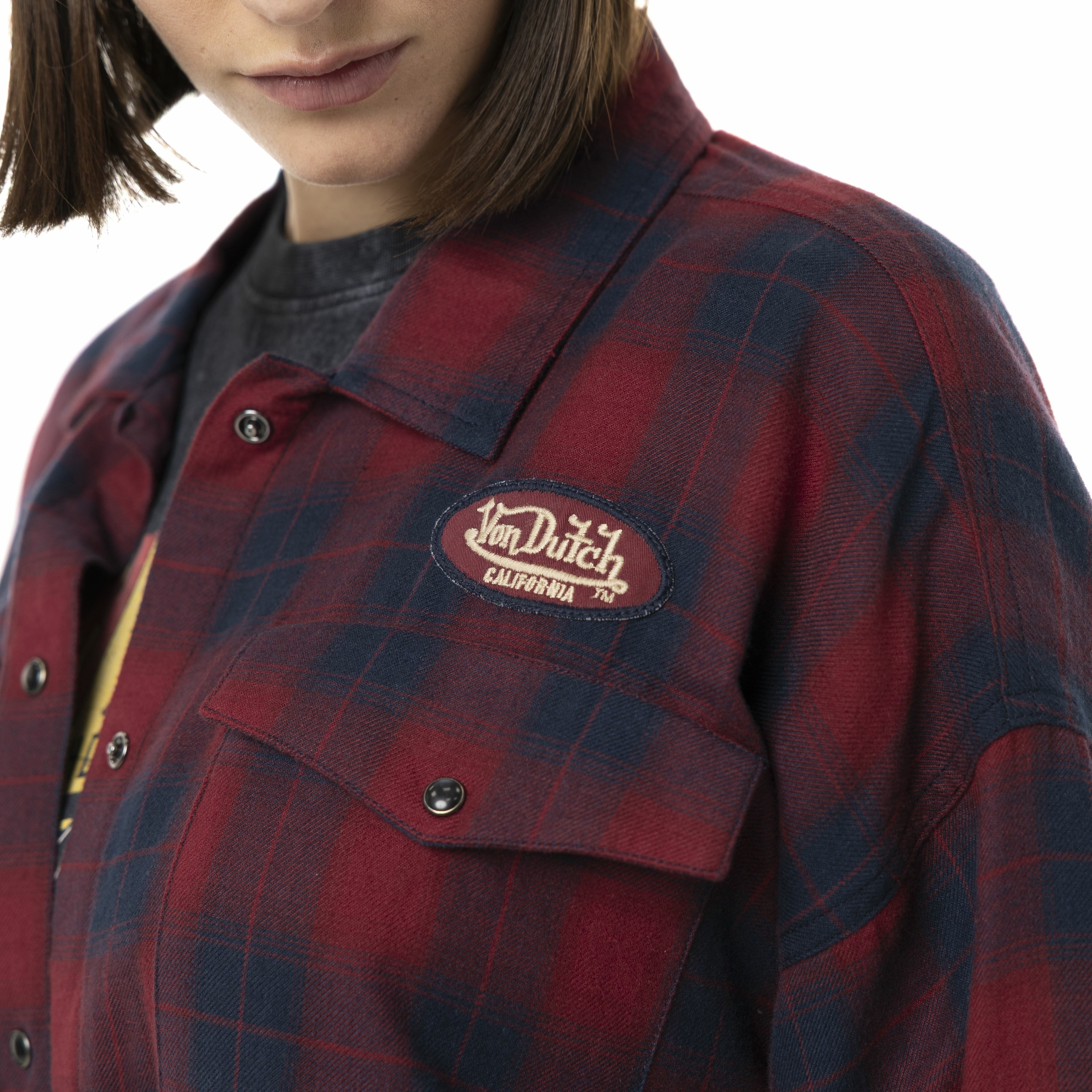 Surchemise femme von dutch red zoom