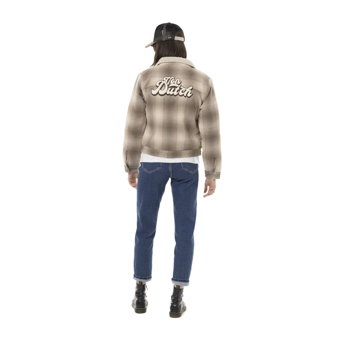 Veste-femme-von dutch patchs dos