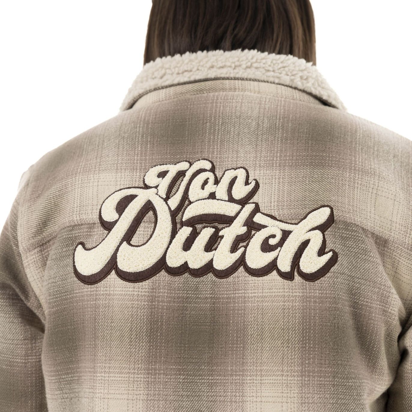 Veste-femme-von dutch patchs zoom dos