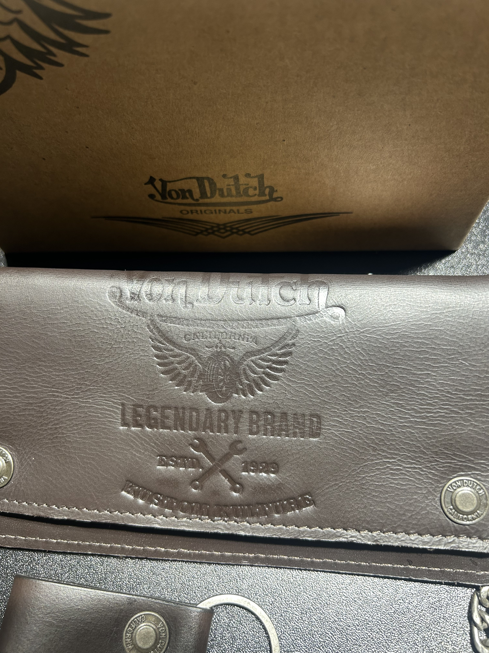 Portefeuille von dutch heavy marron
