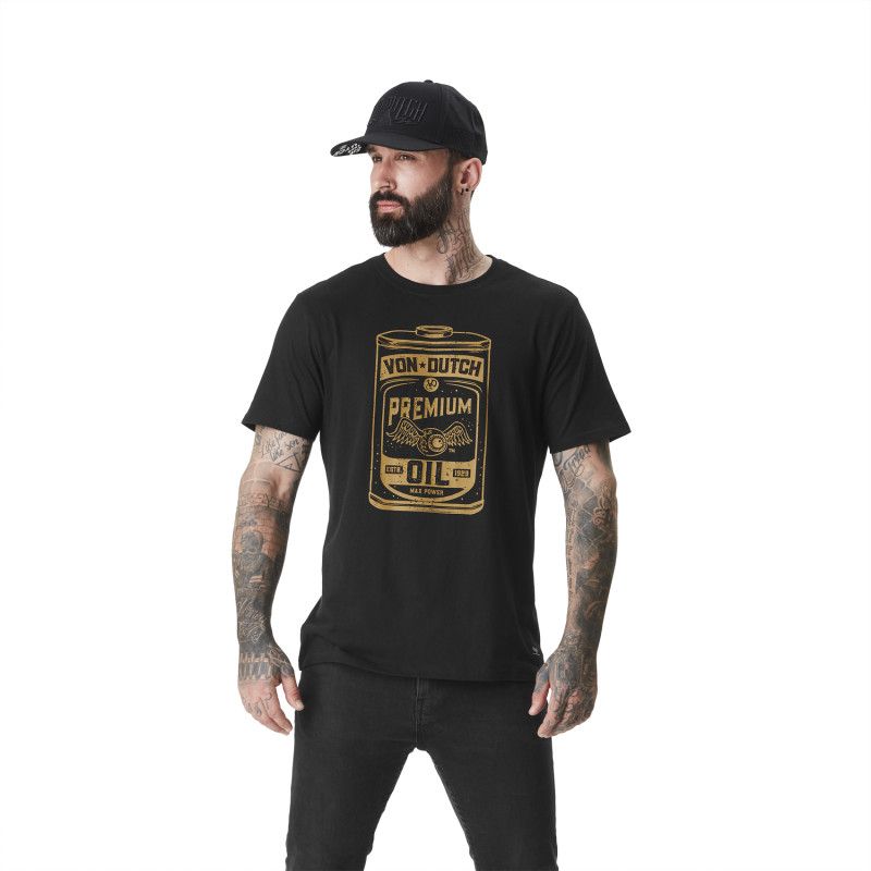 T-shirt-von dutch Oil face