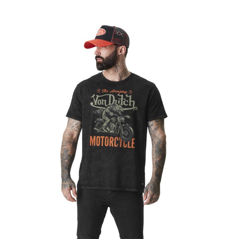T-shirt-von dutch Wolfy face