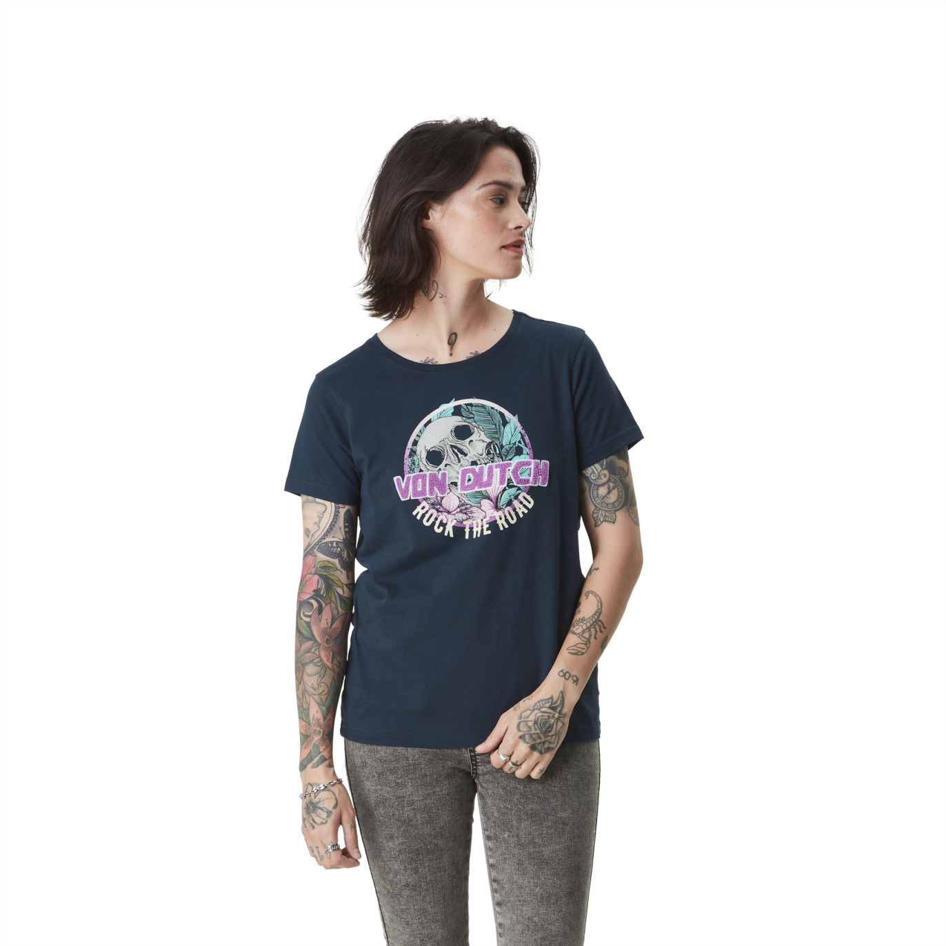 T-shirt-von dutch-Fleu face