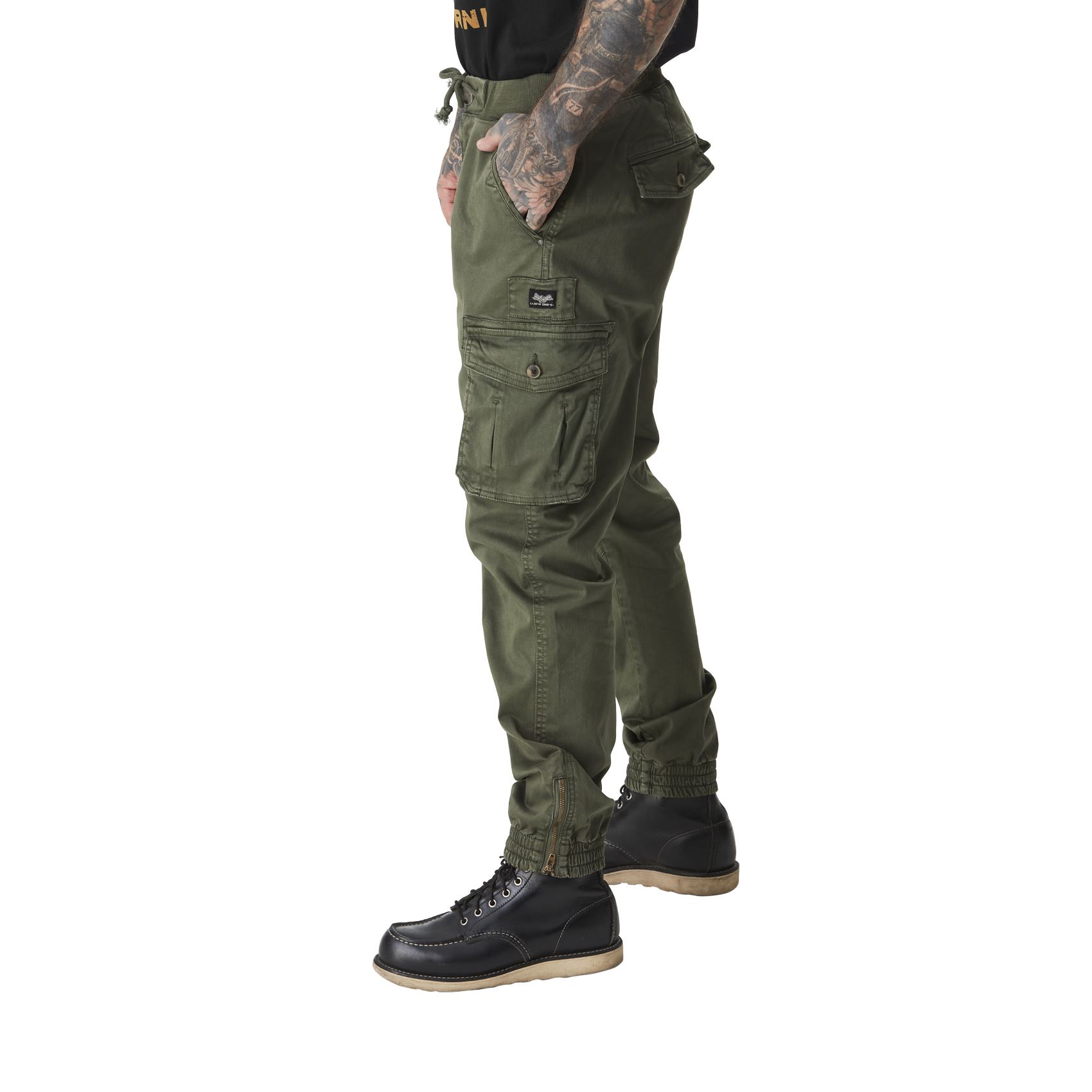 Pantalon Cargo Von Dutch mick kaki coté ga