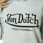 sweat-a-capuche-turquoise-von dutch zoom