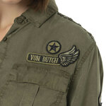 Chemise-femme-von dutch flag zoom