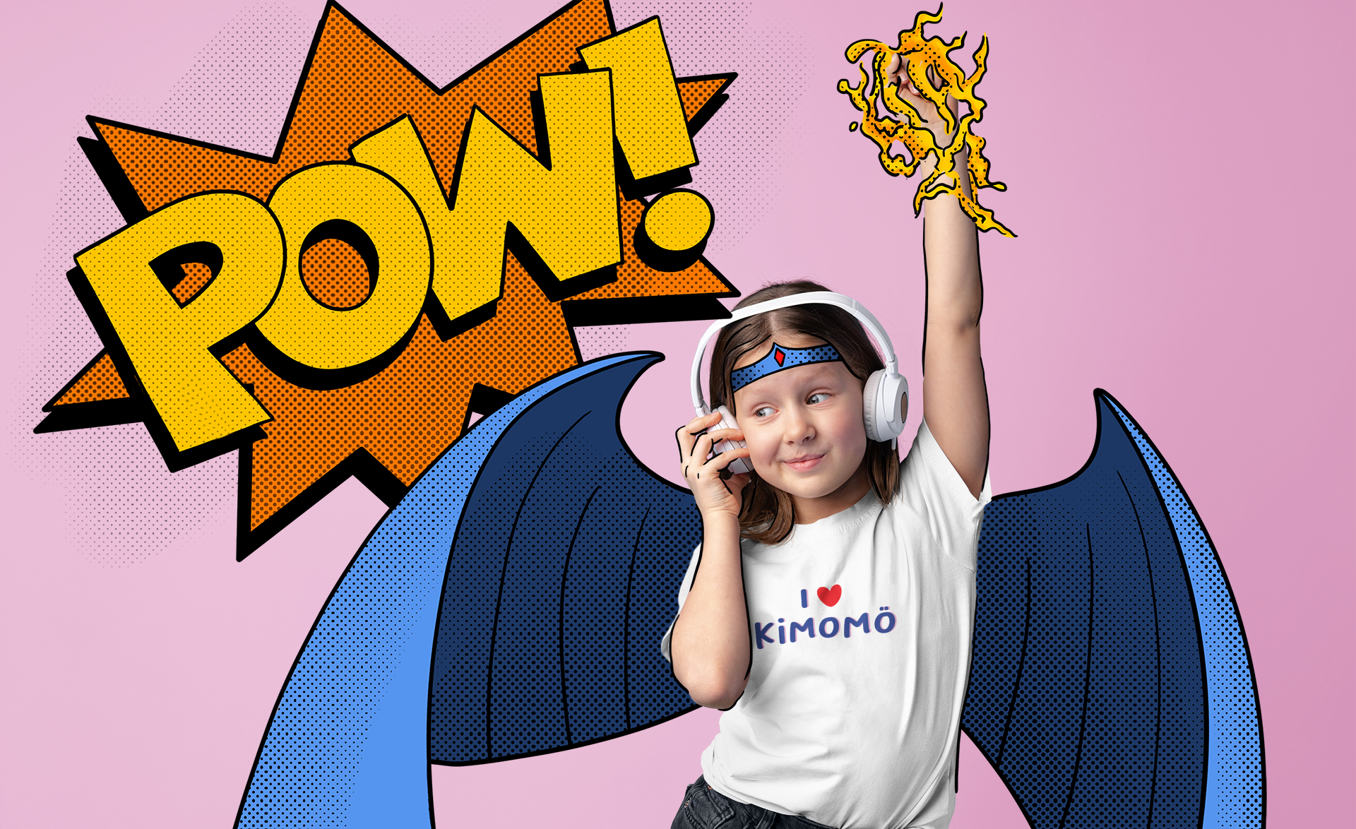 t shirt mockup of a girl with comic book inspired illustrations m28831 r el2 3