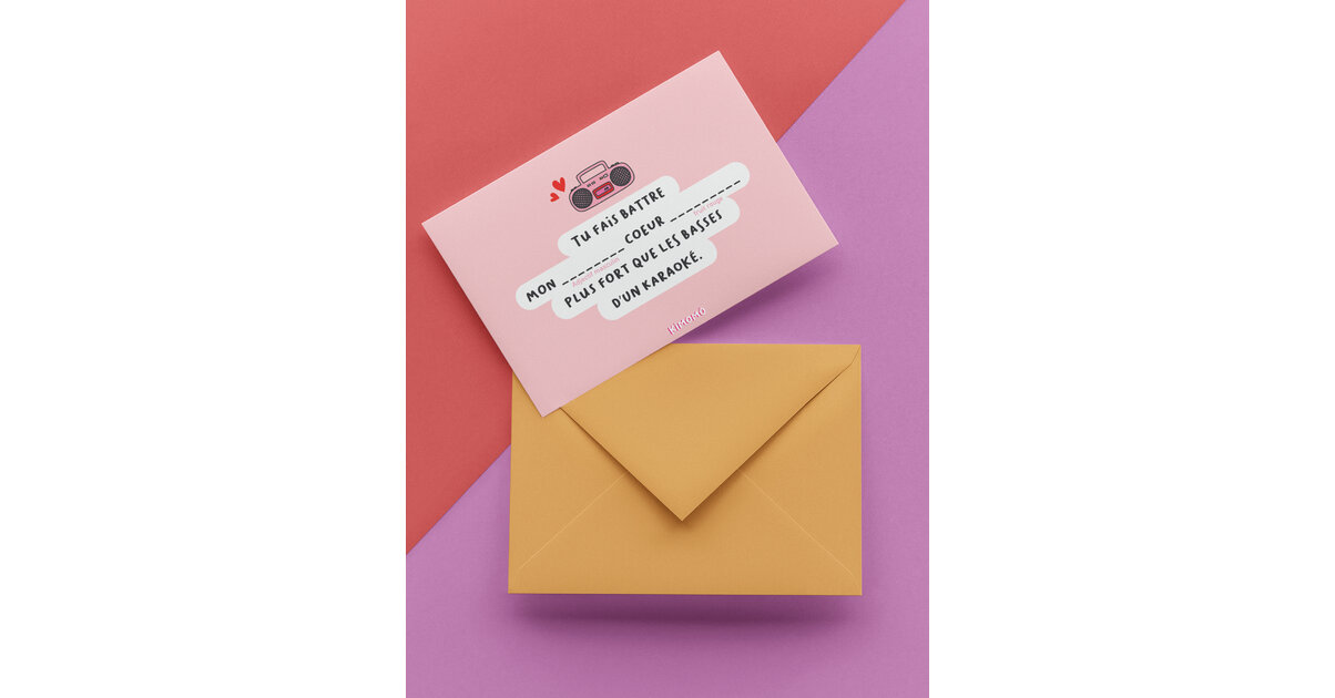 Carte à Compléter - Déclaration d'Amour Personnalisable