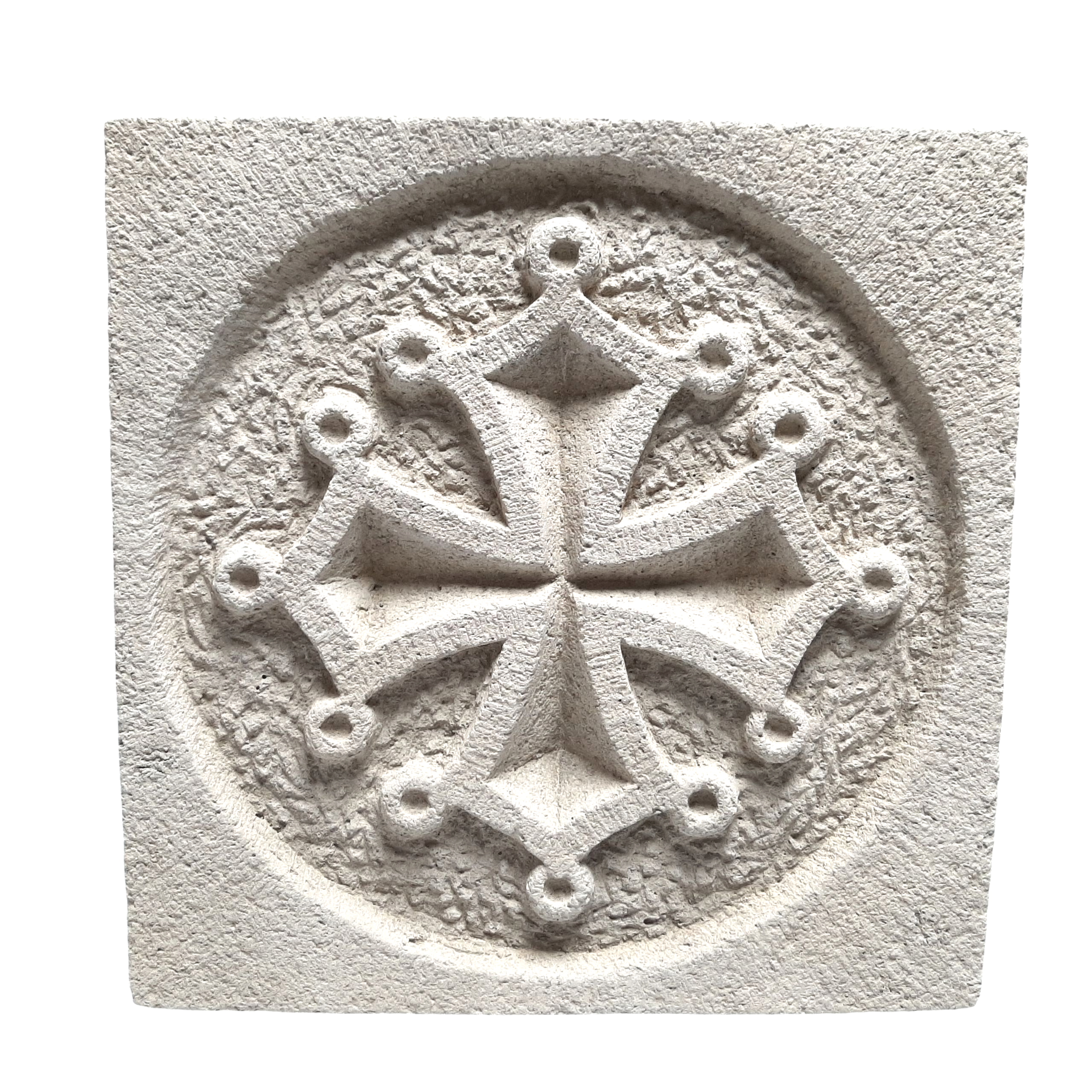 Croix occitane carrée 26 Ton pierre (2)