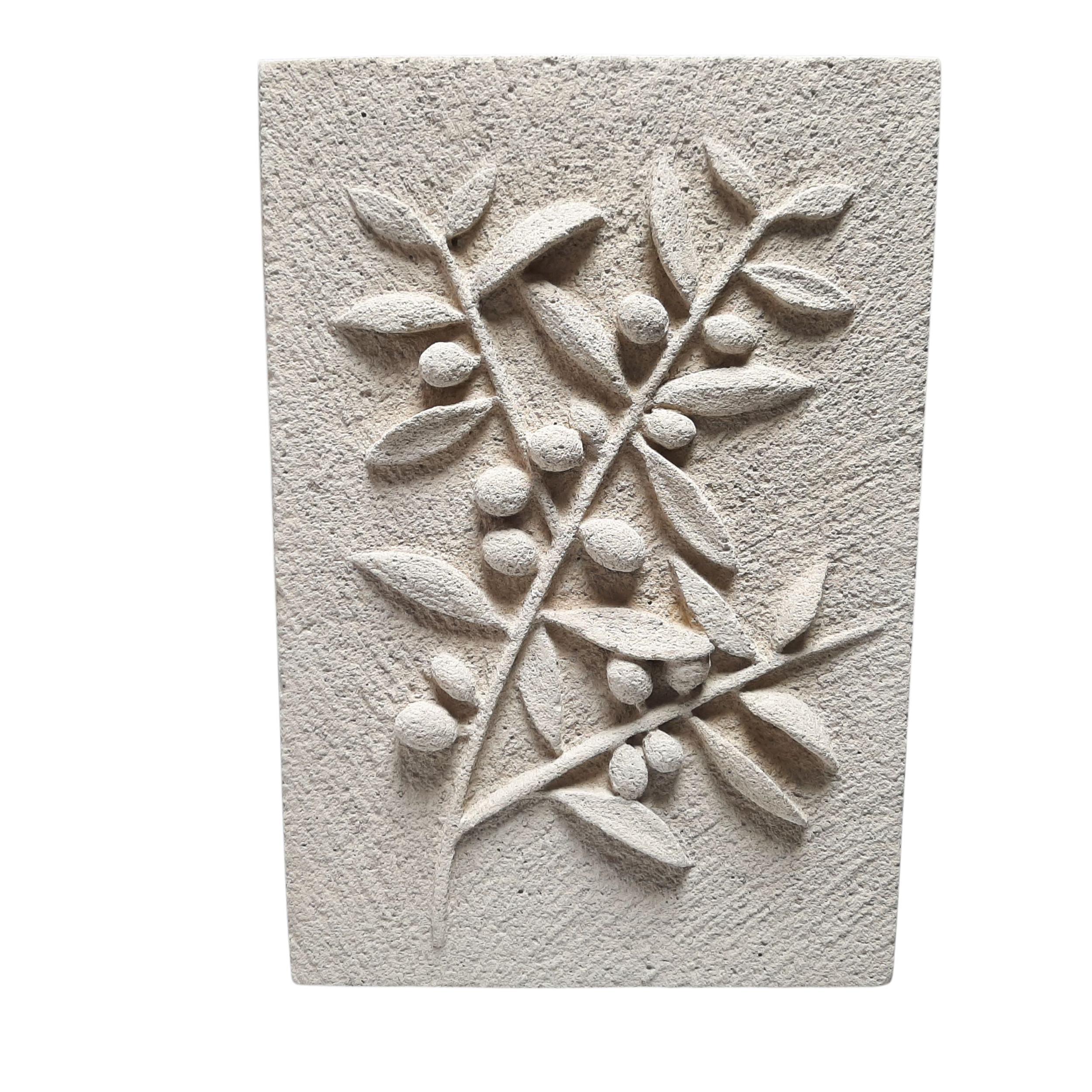 Sculpture branche dolivier Ton pierre (1)