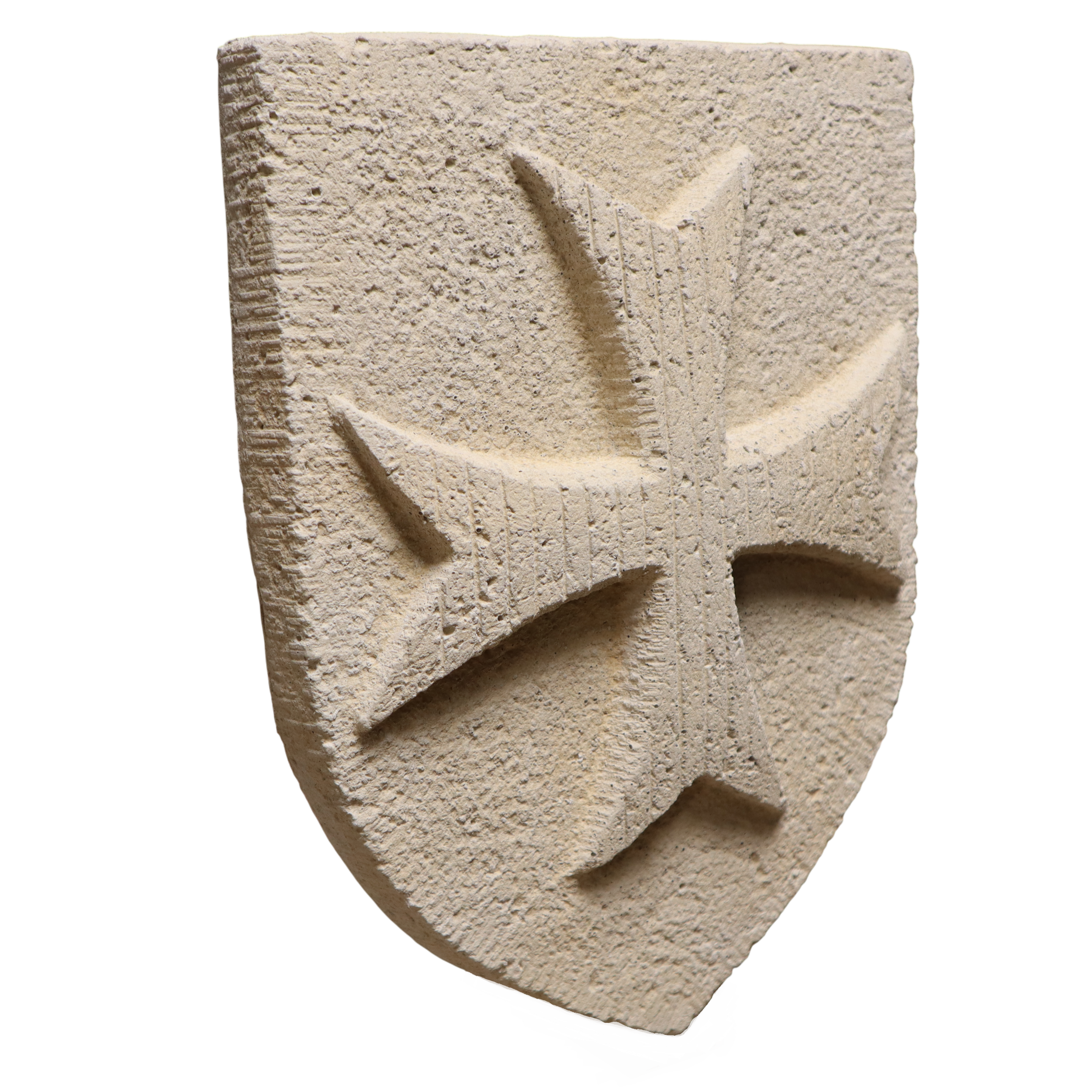 Blason des templiers hospitaliers en pierre (6)