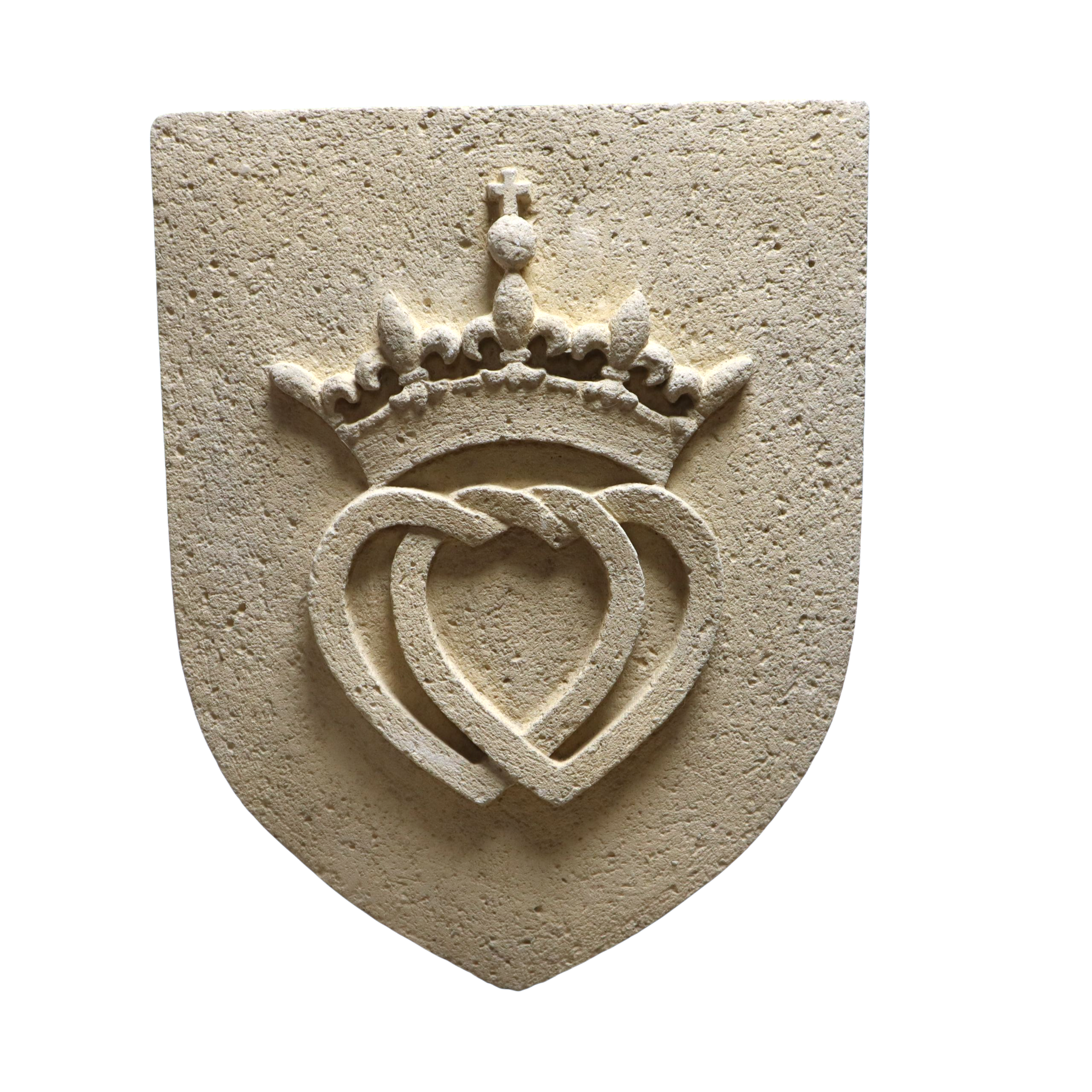 Blason vendéen coeur vendéen en pierre (1) clair