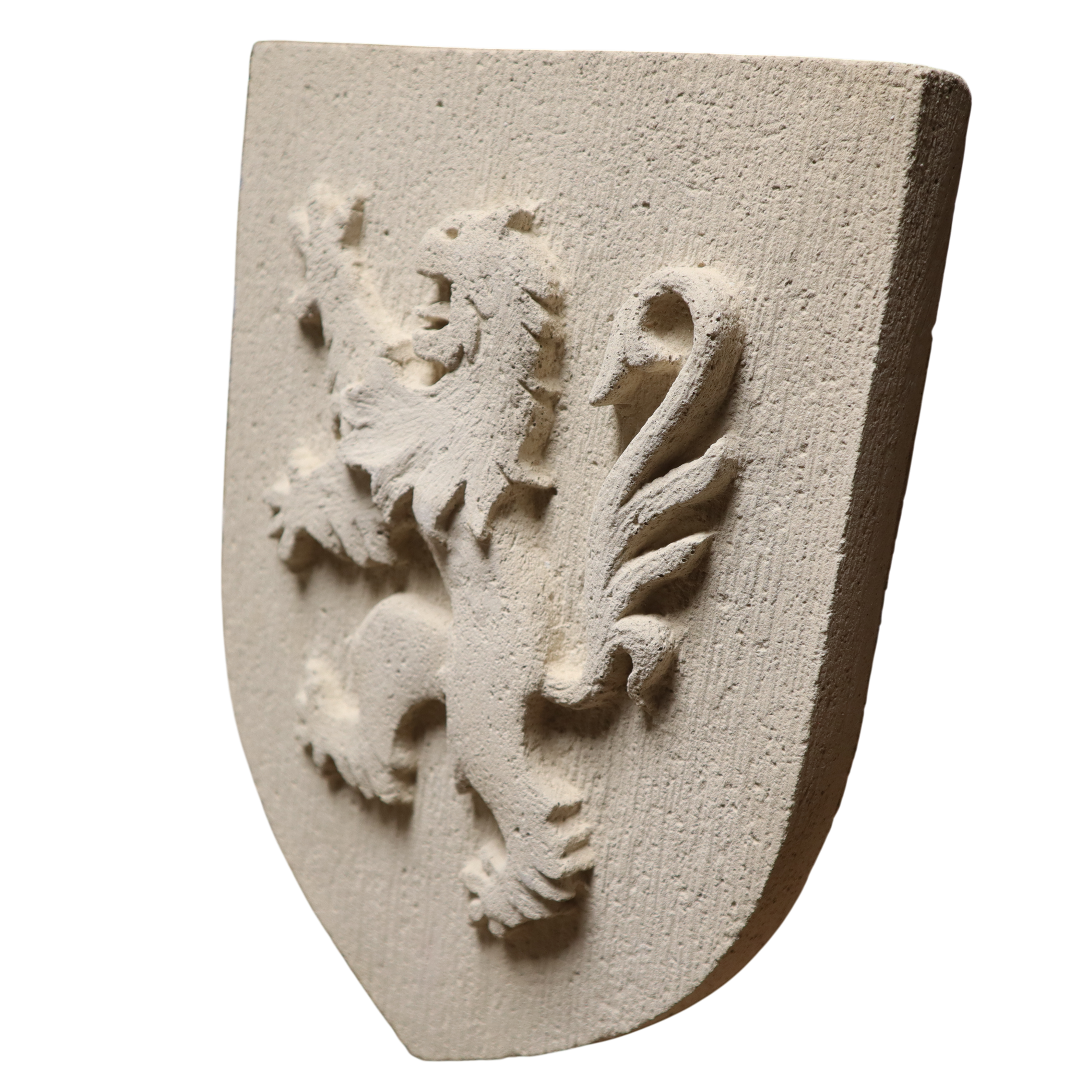 blason lion ou flandre en pierre reconstituée (1)