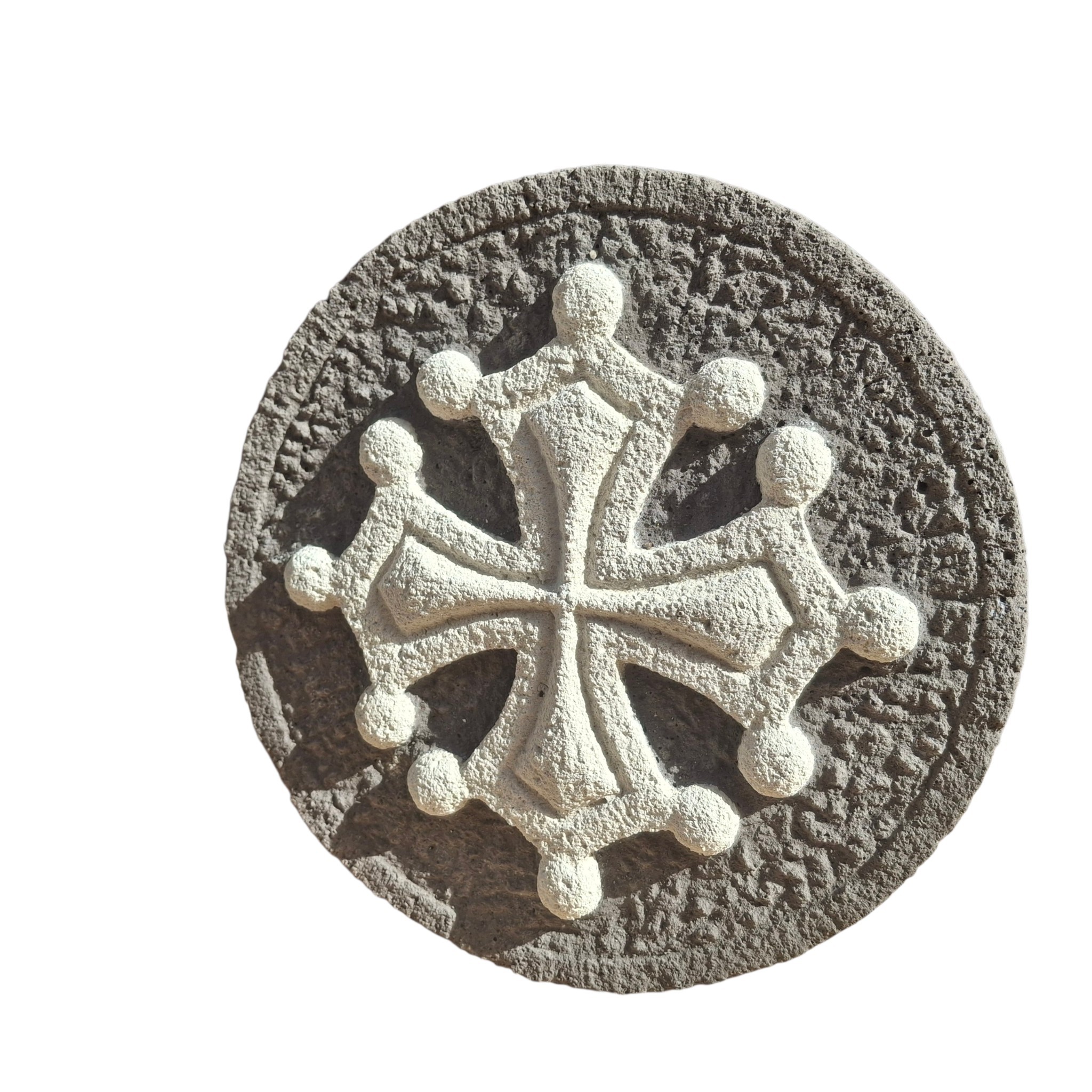 croix occitane 20 cm en pierre en 2 couleurs (1)