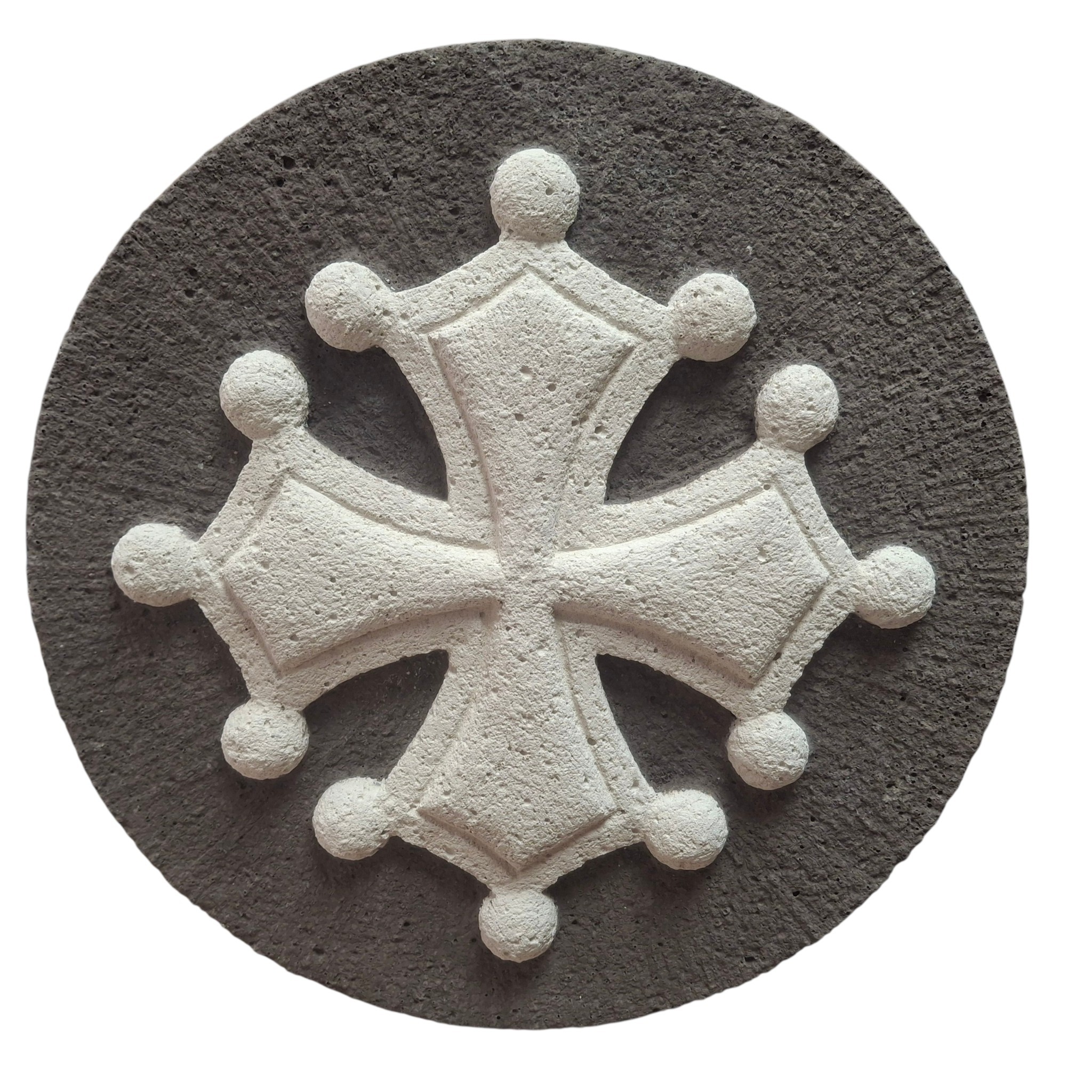 croix occitane ronde 2- cm en pierre ond gris (5)