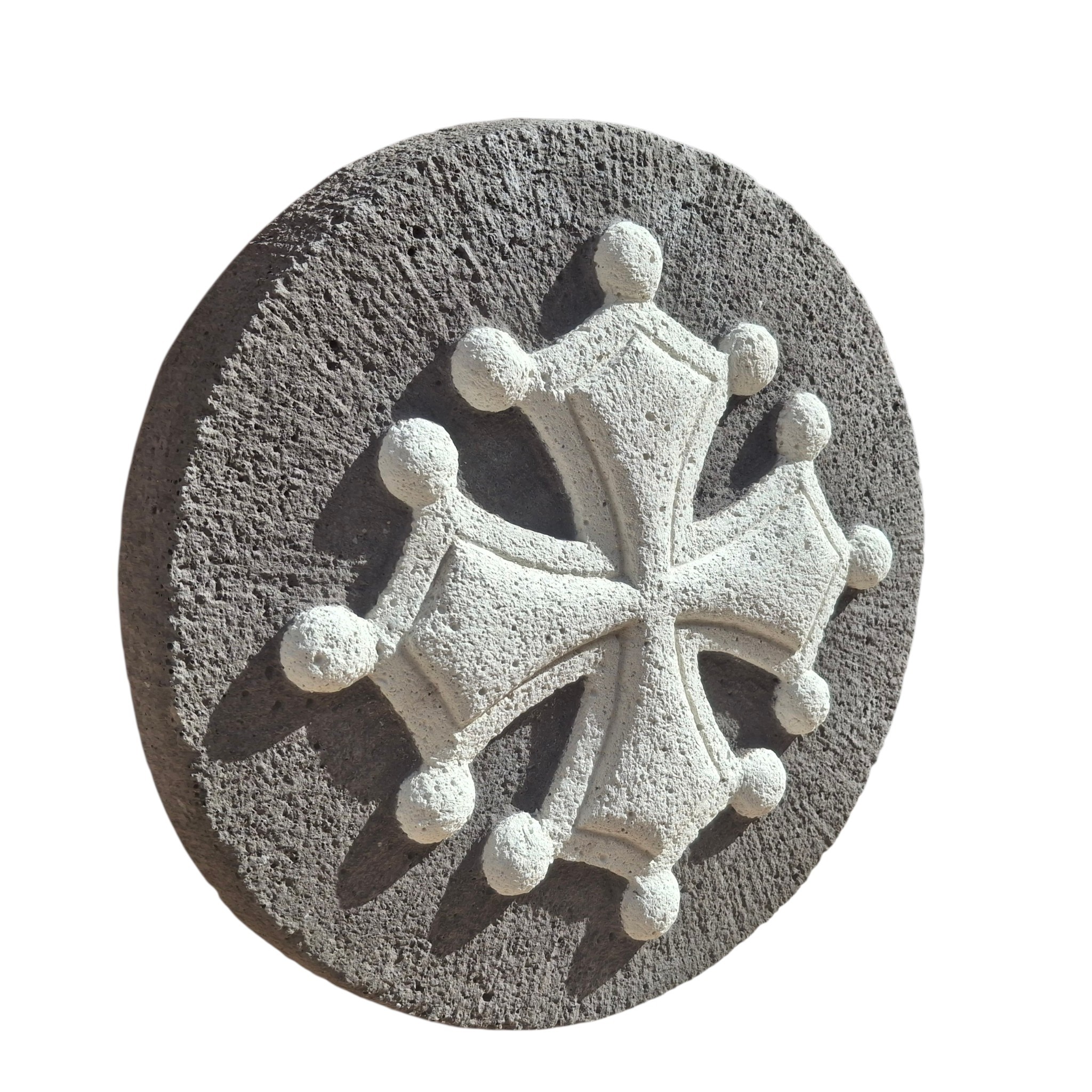 croix occitane ronde 2- cm en pierre ond gris (4)