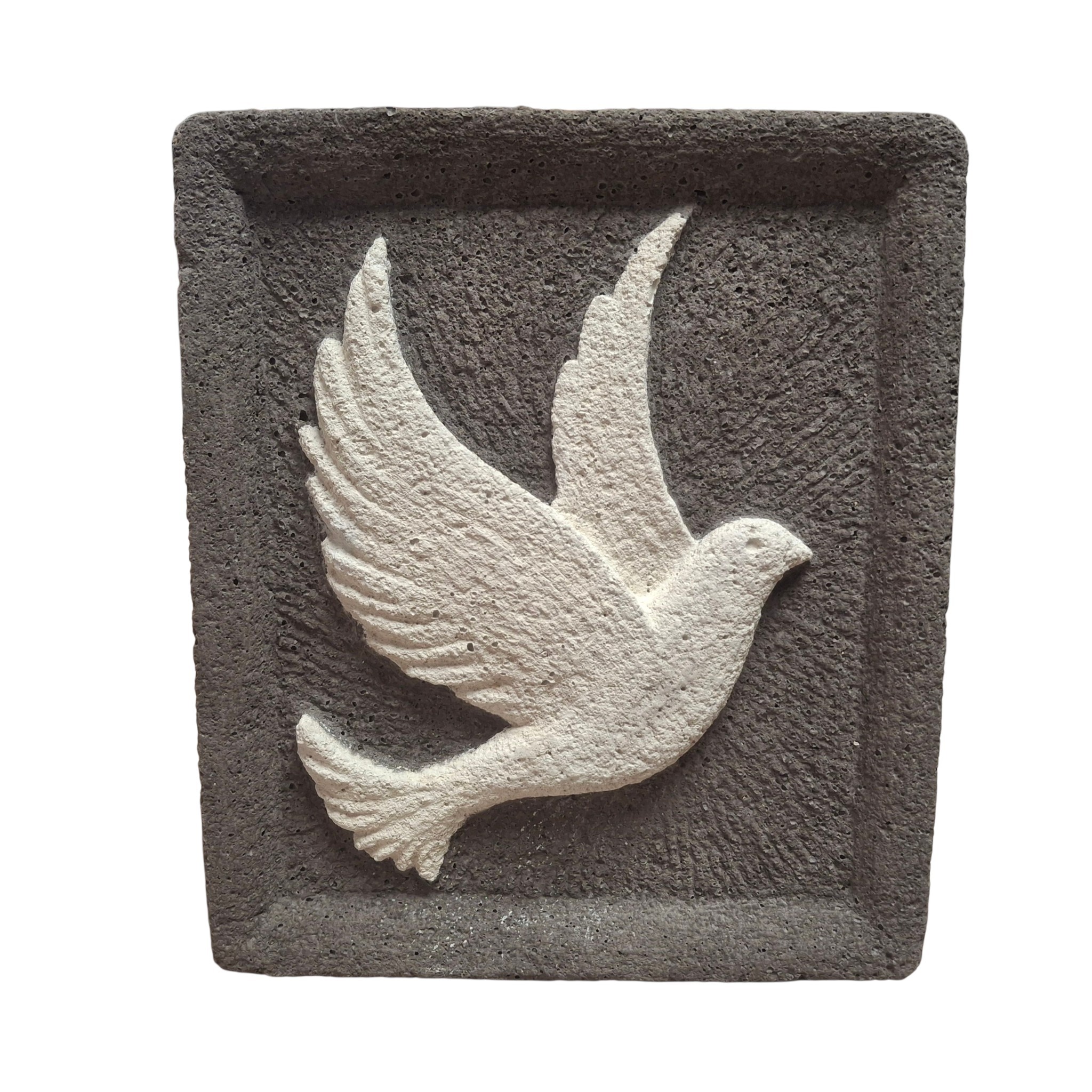 Colombe en pierre 2 couleurs fond gris (3)