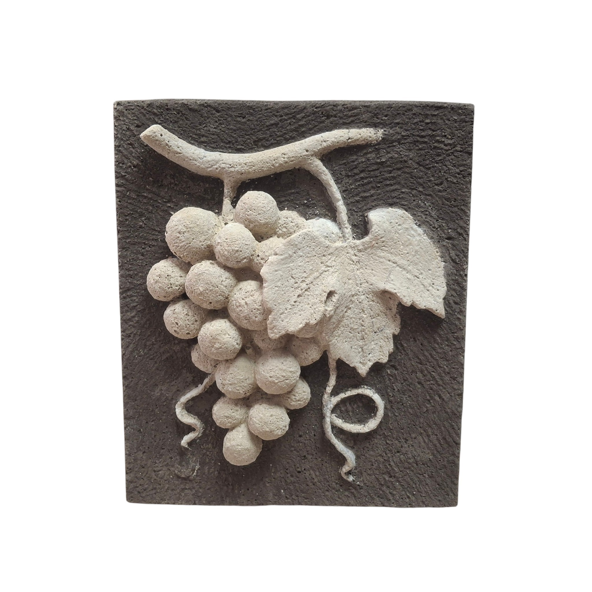 sculpture murale vigne en 2 couleurs fond gris (4)