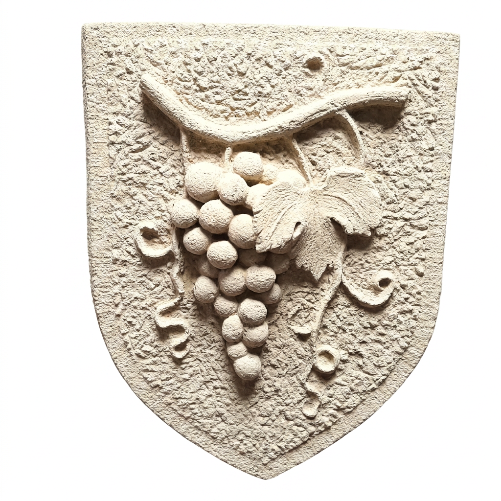 Blason décoration vigne ton pierre (1)