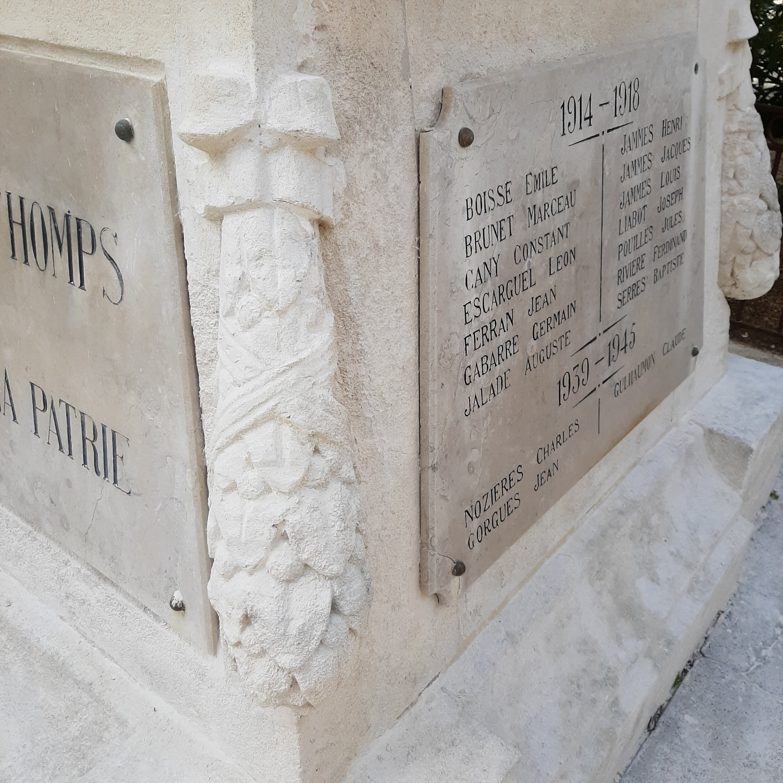restauration sculpture monument homps 4