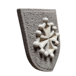 Blason croix occitane 2 couleurs fong gris (4)