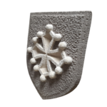 Blason croix occitane 2 couleurs fong gris (5)