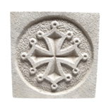 Croix occitane carrée 26 Ton pierre (2)