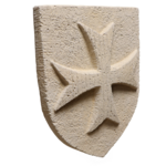 Blason des templiers hospitaliers en pierre (6)